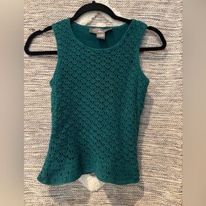 NOR Green Cropped Fitted Tank Top